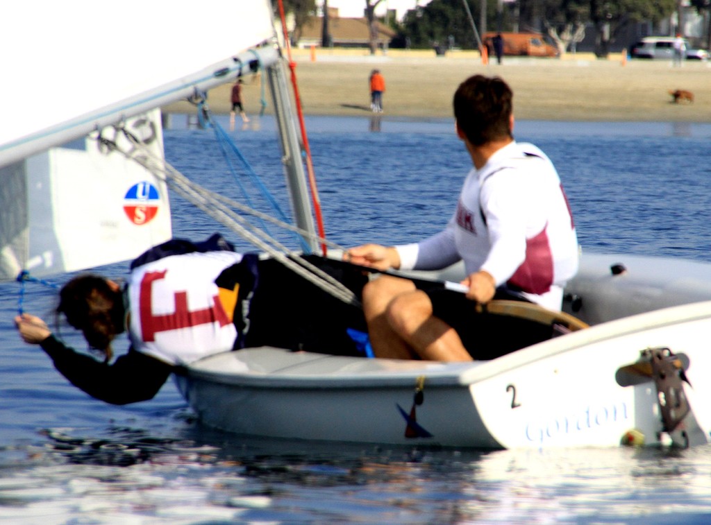 Fordham working its way to the leeward mark - Rose Bowl Regatta 2012 © Rich Roberts http://www.UnderTheSunPhotos.com